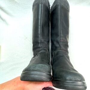 Clarks Black Faux Fur Lined Winter Boots Women’s Size 37.5. See photos